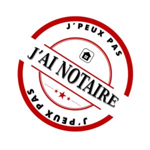 Visuel immobilier « J’peux pas, j’ai notaire »